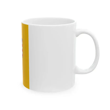Flag of Halasztelek vertical (Hungary) White Coffee Mug - Go Mug Yourself