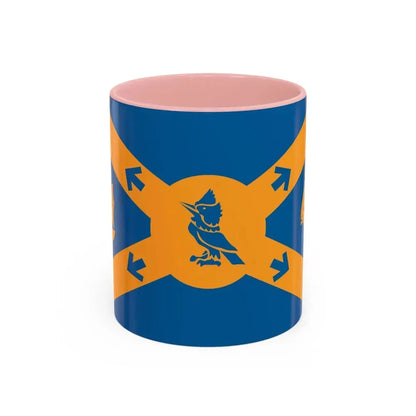 Flag of Halifax Canada - Accent Coffee Mug 11oz Pink - Go Mug Yourself