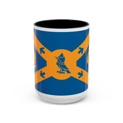 Flag of Halifax Canada - Accent Coffee Mug 15oz Black - Go Mug Yourself