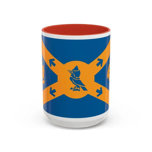 Flag of Halifax Canada - Accent Coffee Mug 15oz Red - Go Mug Yourself