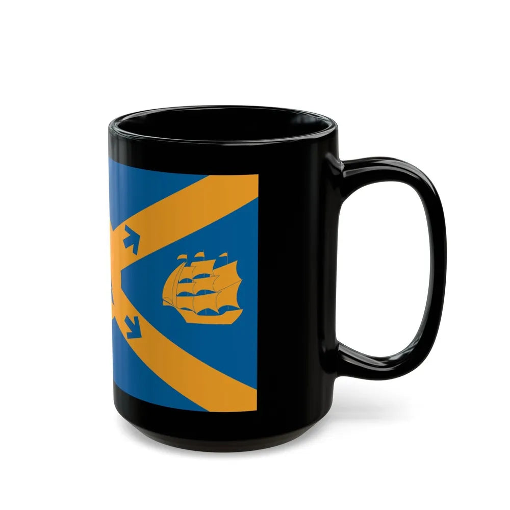 Flag of Halifax Canada - Black Coffee Mug-Go Mug Yourself