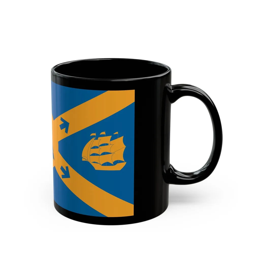 Flag of Halifax Canada - Black Coffee Mug-Go Mug Yourself