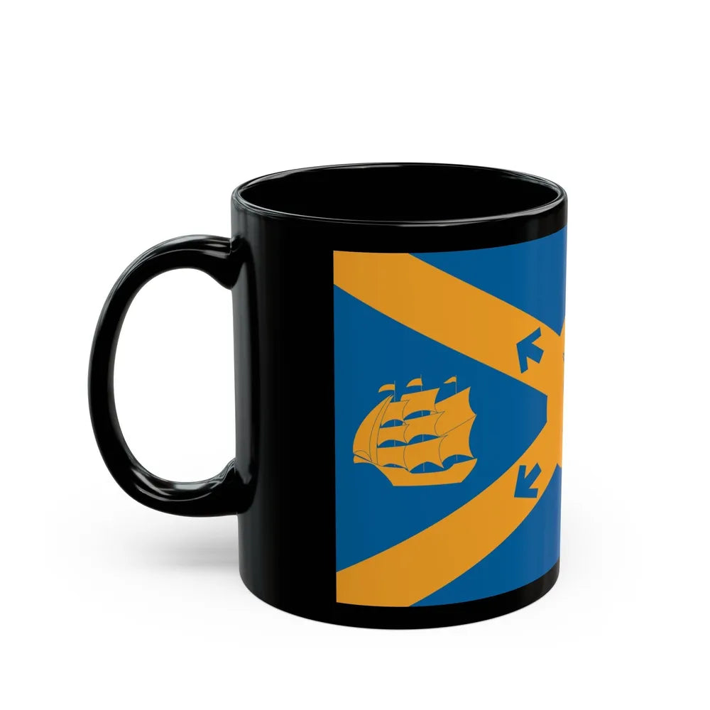 Flag of Halifax Canada - Black Coffee Mug-Go Mug Yourself