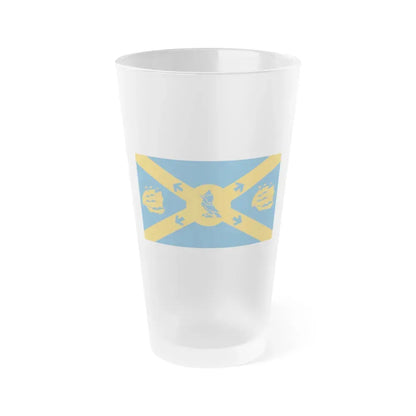 Flag of Halifax Canada - Frosted Pint Glass 16oz 16oz Frosted - Go Mug Yourself