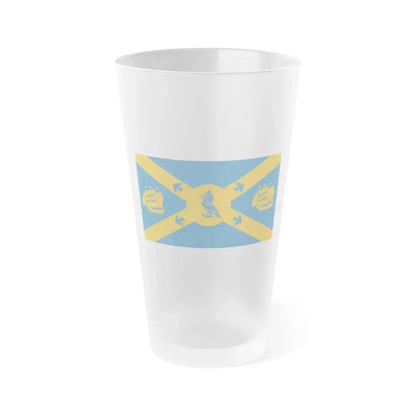 Flag of Halifax Canada - Frosted Pint Glass 16oz 16oz Frosted - Go Mug Yourself