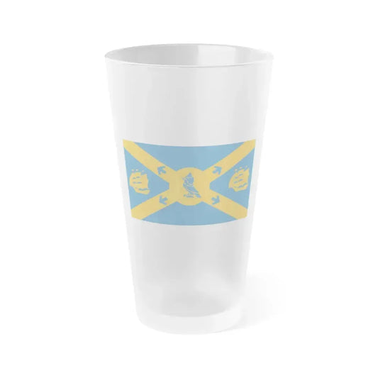 Flag of Halifax Canada - Frosted Pint Glass 16oz 16oz Frosted - Go Mug Yourself