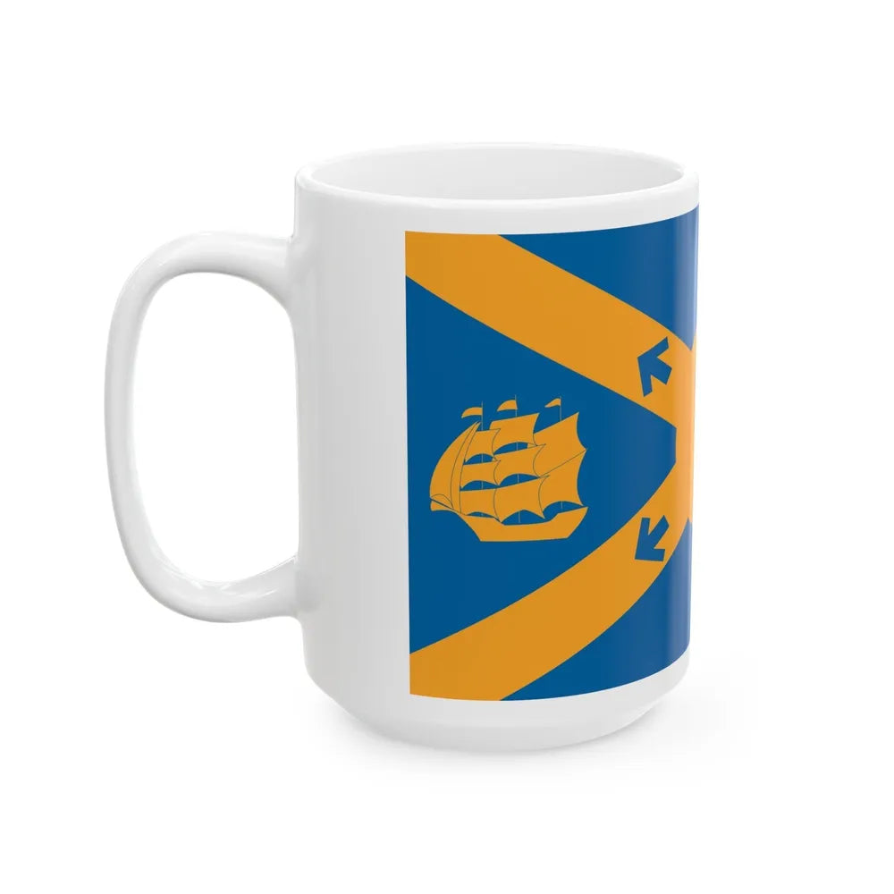 Flag of Halifax Canada - White Coffee Mug-Go Mug Yourself