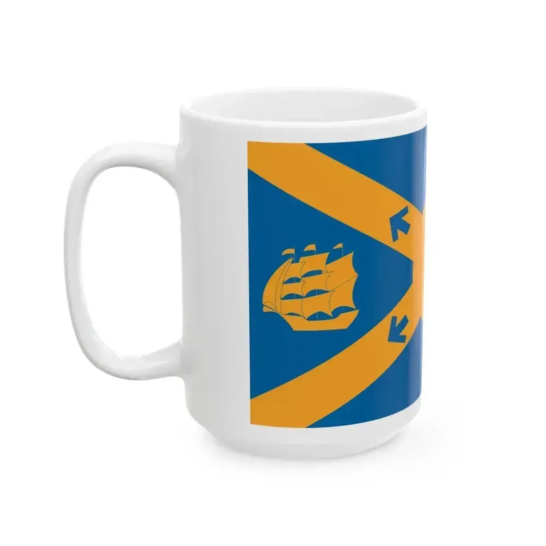 Flag of Halifax Canada - White Coffee Mug - Go Mug Yourself