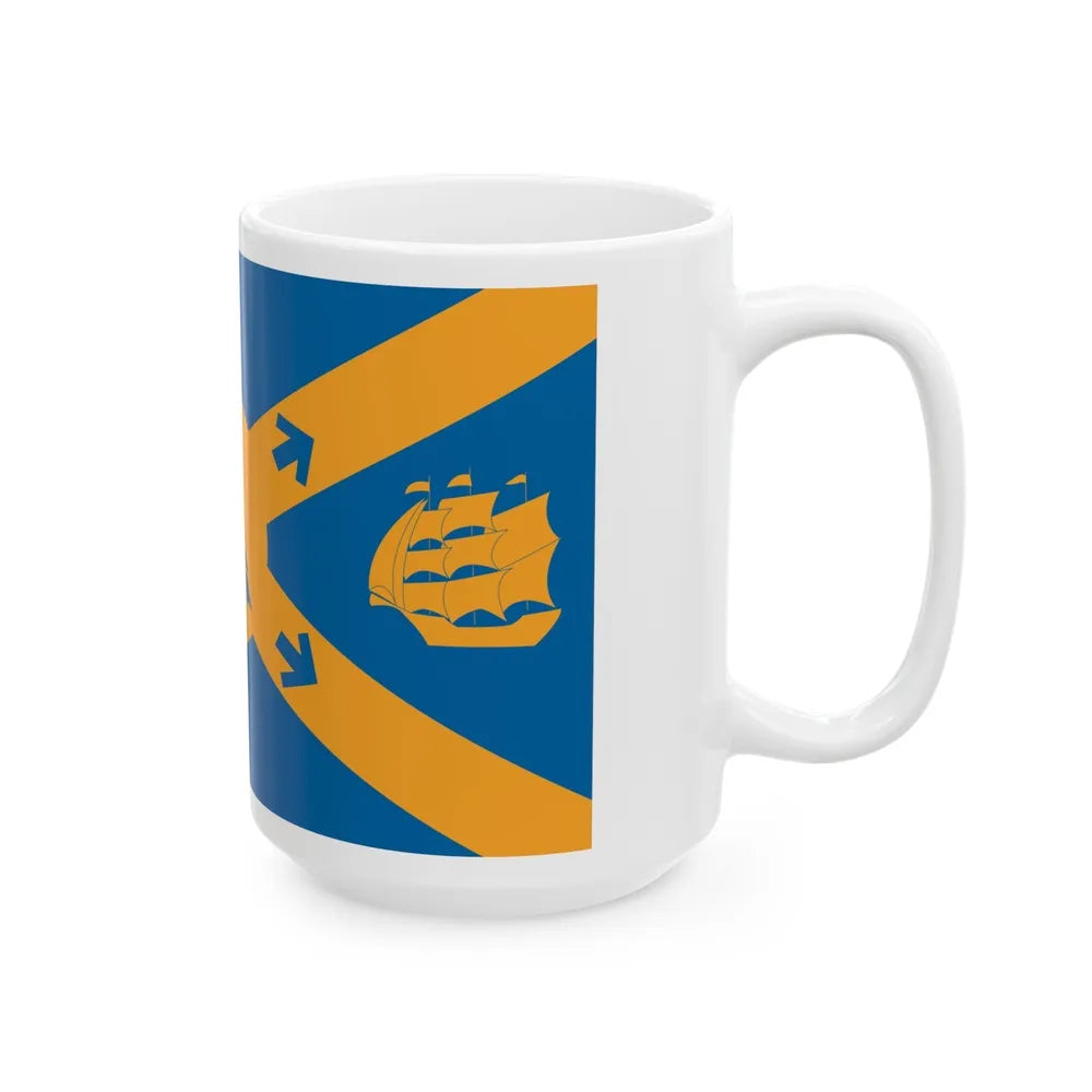 Flag of Halifax Canada - White Coffee Mug-Go Mug Yourself