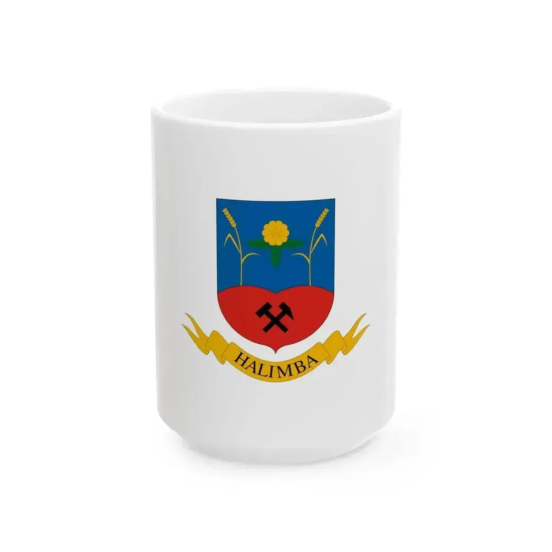 Flag of Halimba (Hungary) White Coffee Mug 15oz - Go Mug Yourself