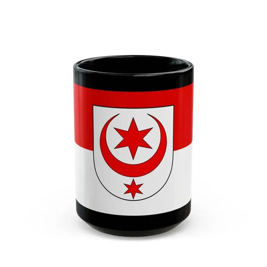 Flag of Halle Saale Germany - Black Coffee Mug 15oz - Go Mug Yourself