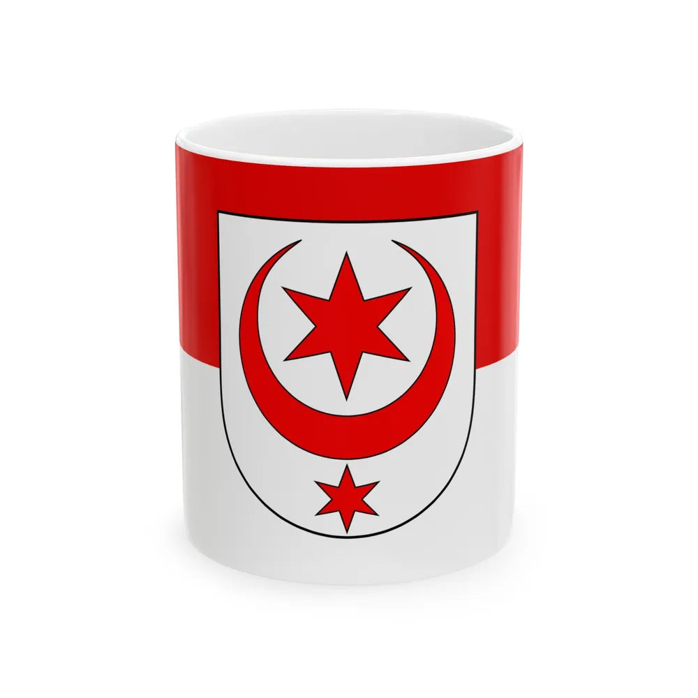 Flag of Halle Saale Germany - White Coffee Mug-11oz-Go Mug Yourself