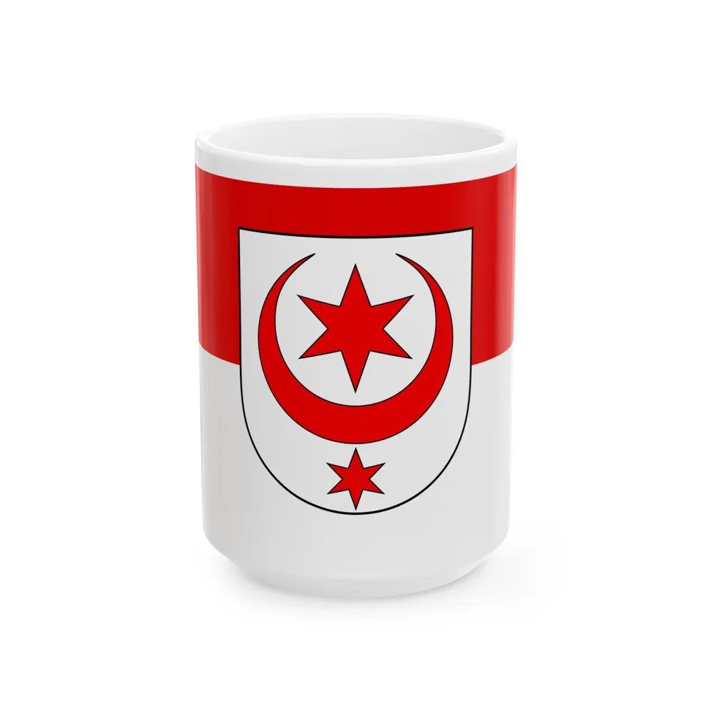 Flag of Halle Saale Germany - White Coffee Mug-15oz-Go Mug Yourself