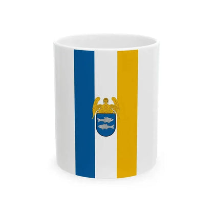 Flag of Halogy vertical (Hungary) White Coffee Mug 11oz - Go Mug Yourself