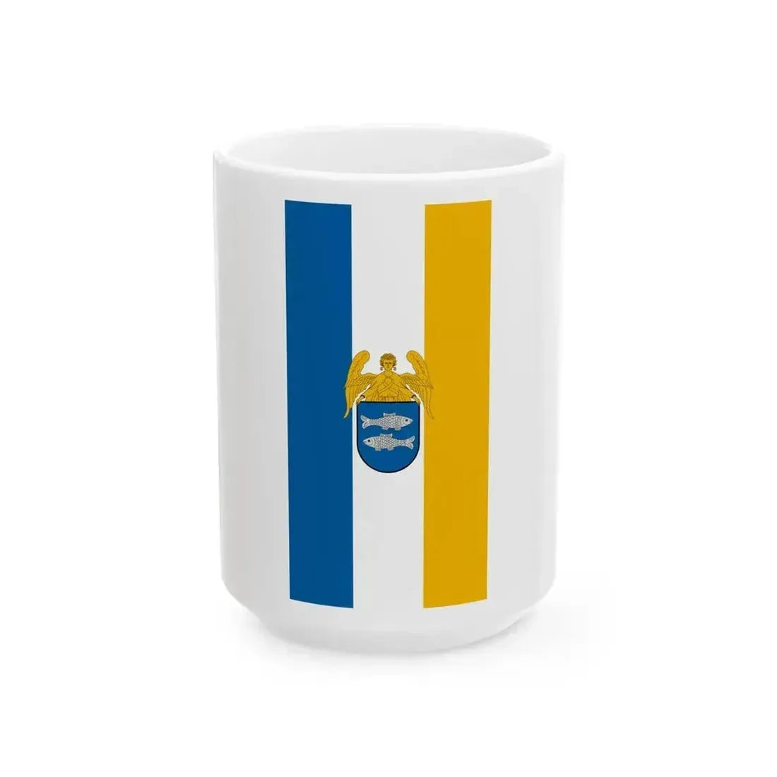 Flag of Halogy vertical (Hungary) White Coffee Mug 15oz - Go Mug Yourself