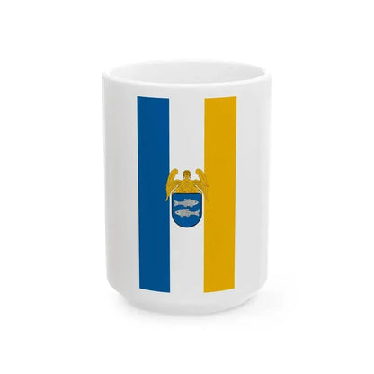 Flag of Halogy vertical (Hungary) White Coffee Mug 15oz - Go Mug Yourself