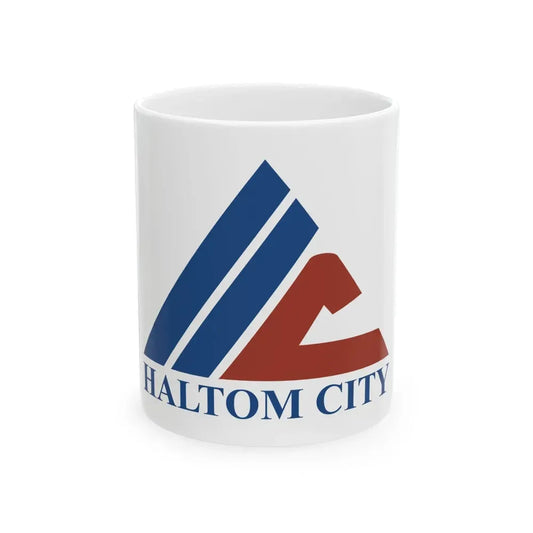 Flag of Haltom City Texas (United States) White Coffee Mug 11oz - Go Mug Yourself