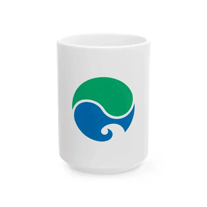 Flag of Hamamatsu Shizuoka (Japan) White Coffee Mug 15oz - Go Mug Yourself
