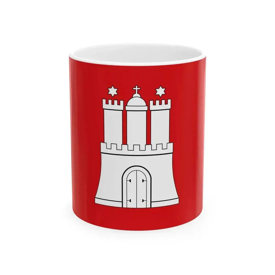 Flag of Hamburg (Germany) White Coffee Mug 11oz - Go Mug Yourself
