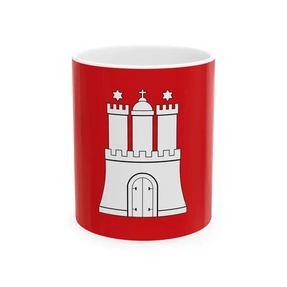 Flag of Hamburg (Germany) White Coffee Mug 11oz - Go Mug Yourself