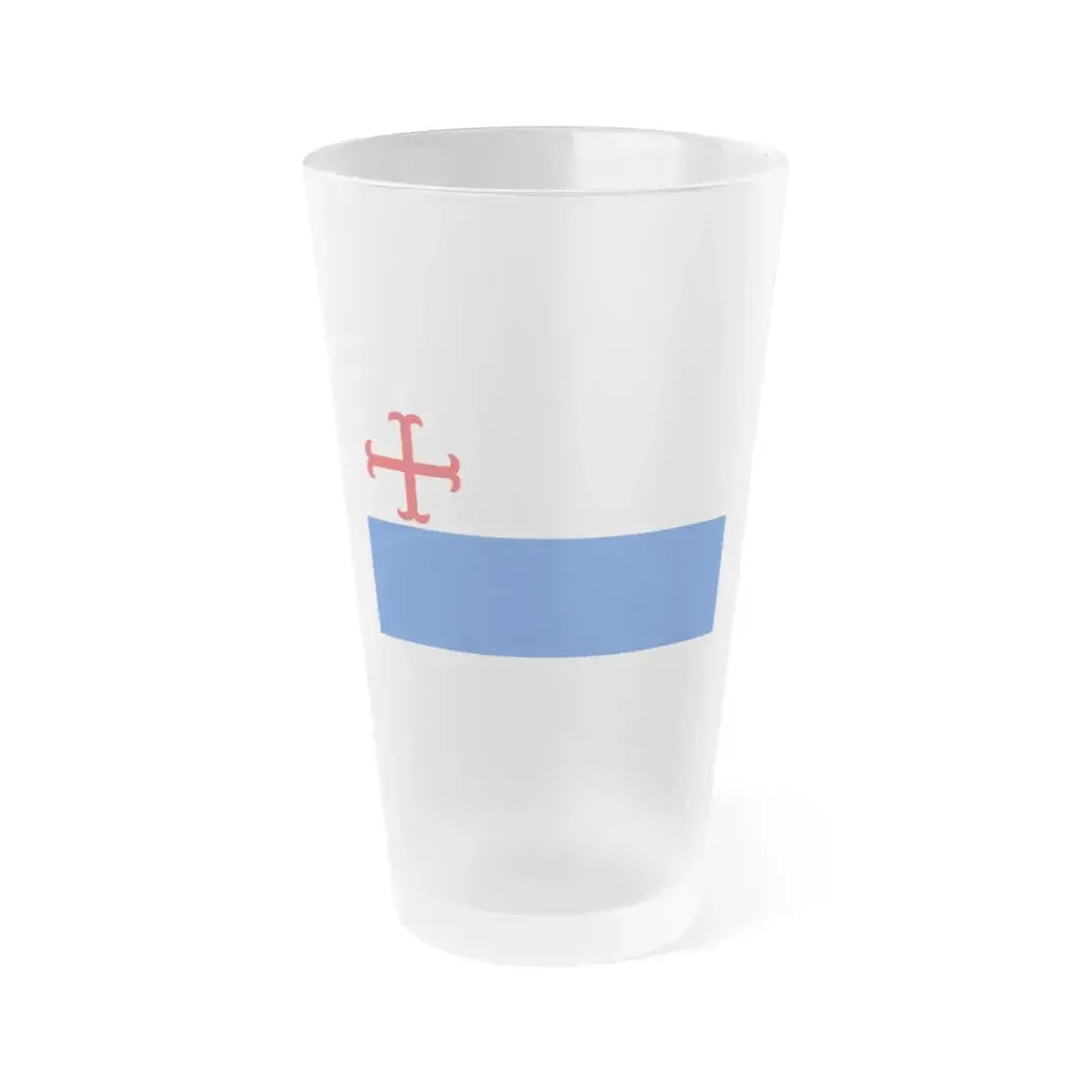 Flag of Hameln Pyrmont Germany - Frosted Pint Glass 16oz 16oz Frosted - Go Mug Yourself