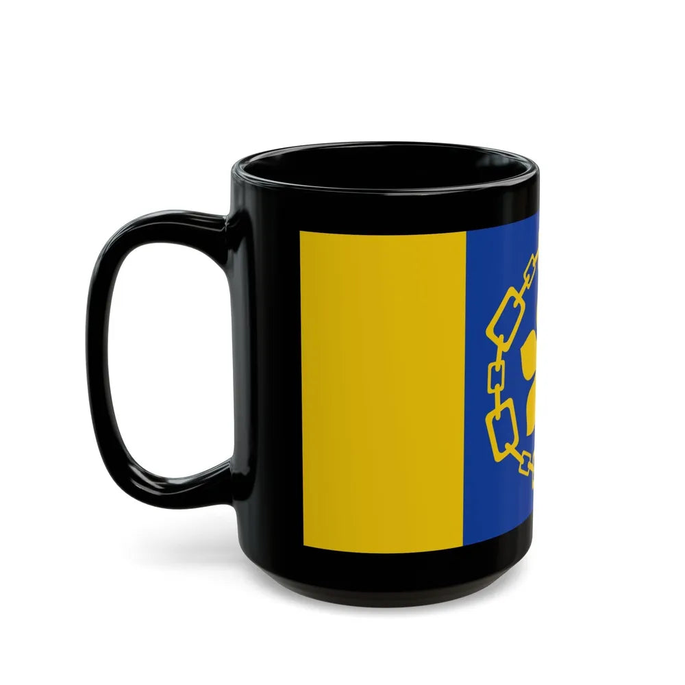 Flag of Hamilton Canada - Black Coffee Mug-Go Mug Yourself