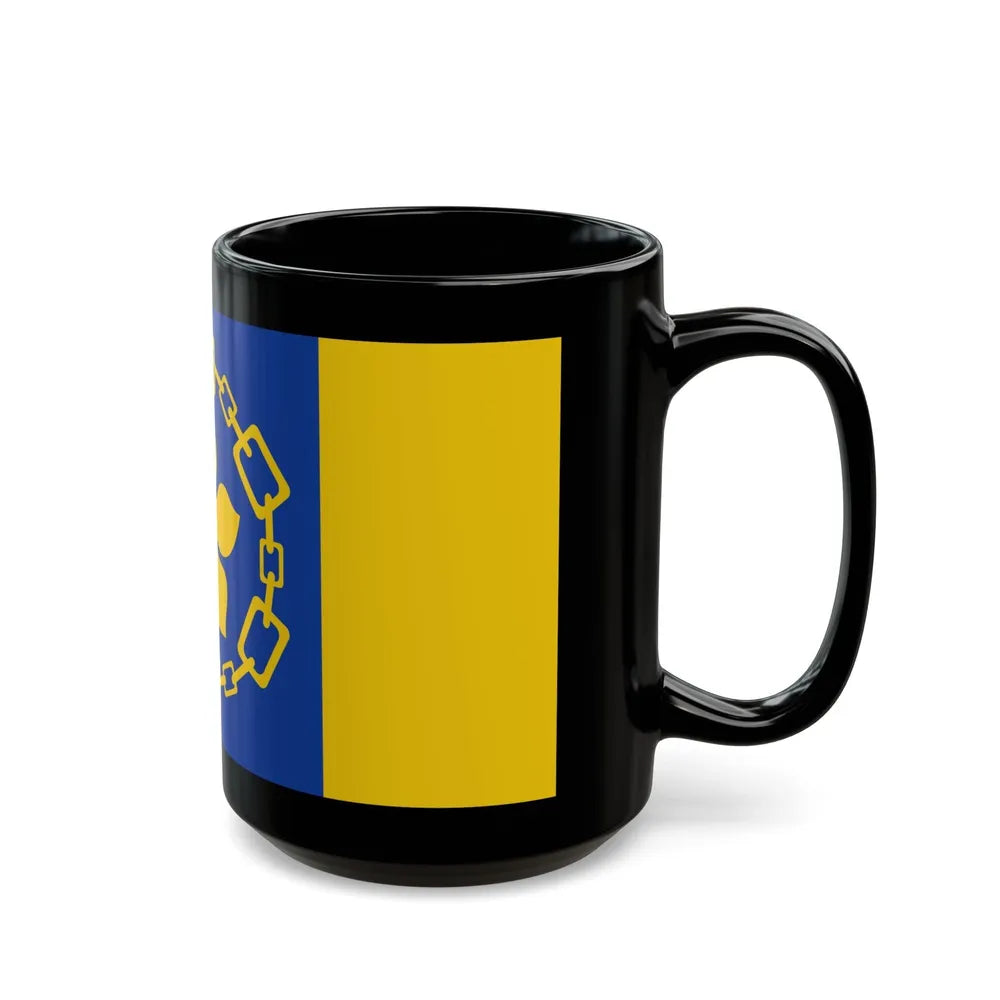 Flag of Hamilton Canada - Black Coffee Mug-Go Mug Yourself