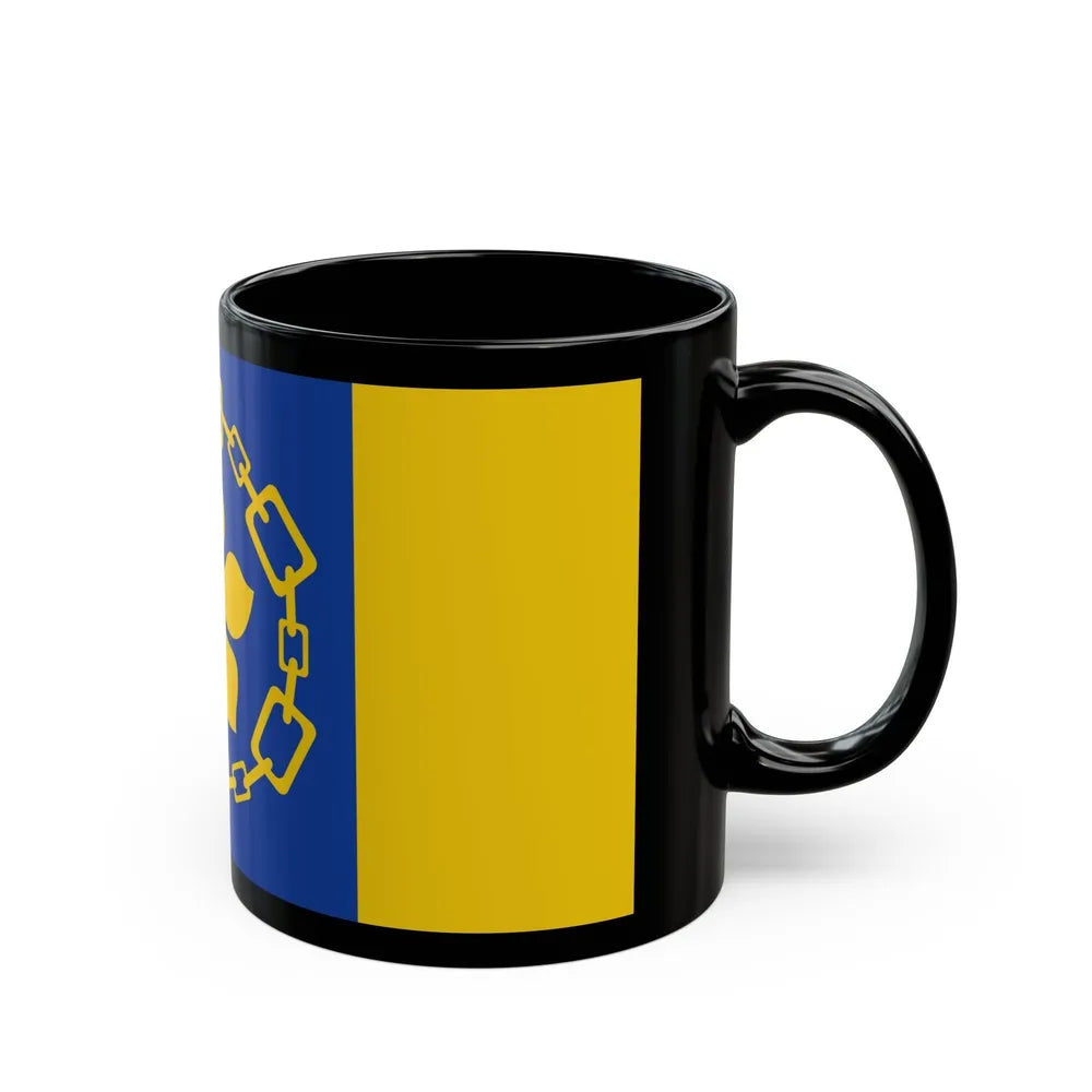 Flag of Hamilton Canada - Black Coffee Mug-Go Mug Yourself