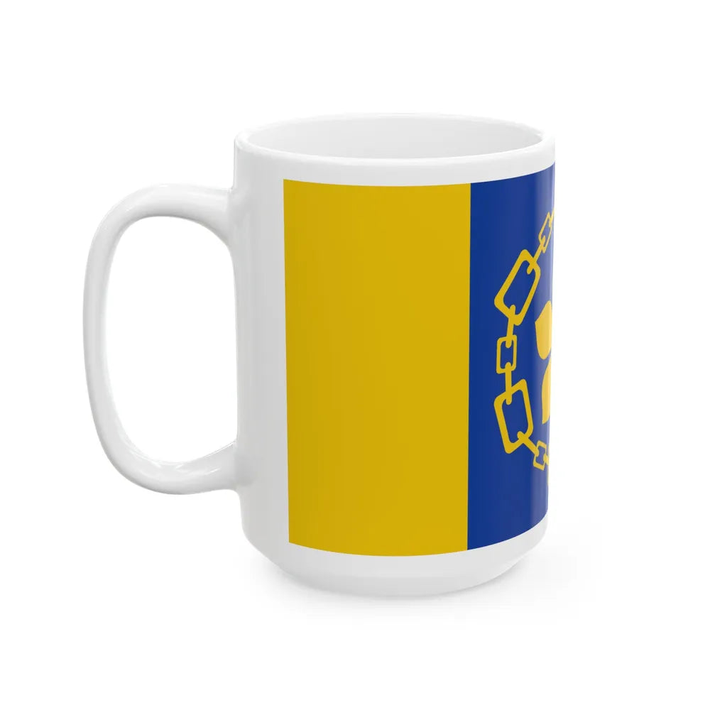 Flag of Hamilton Canada - White Coffee Mug-Go Mug Yourself