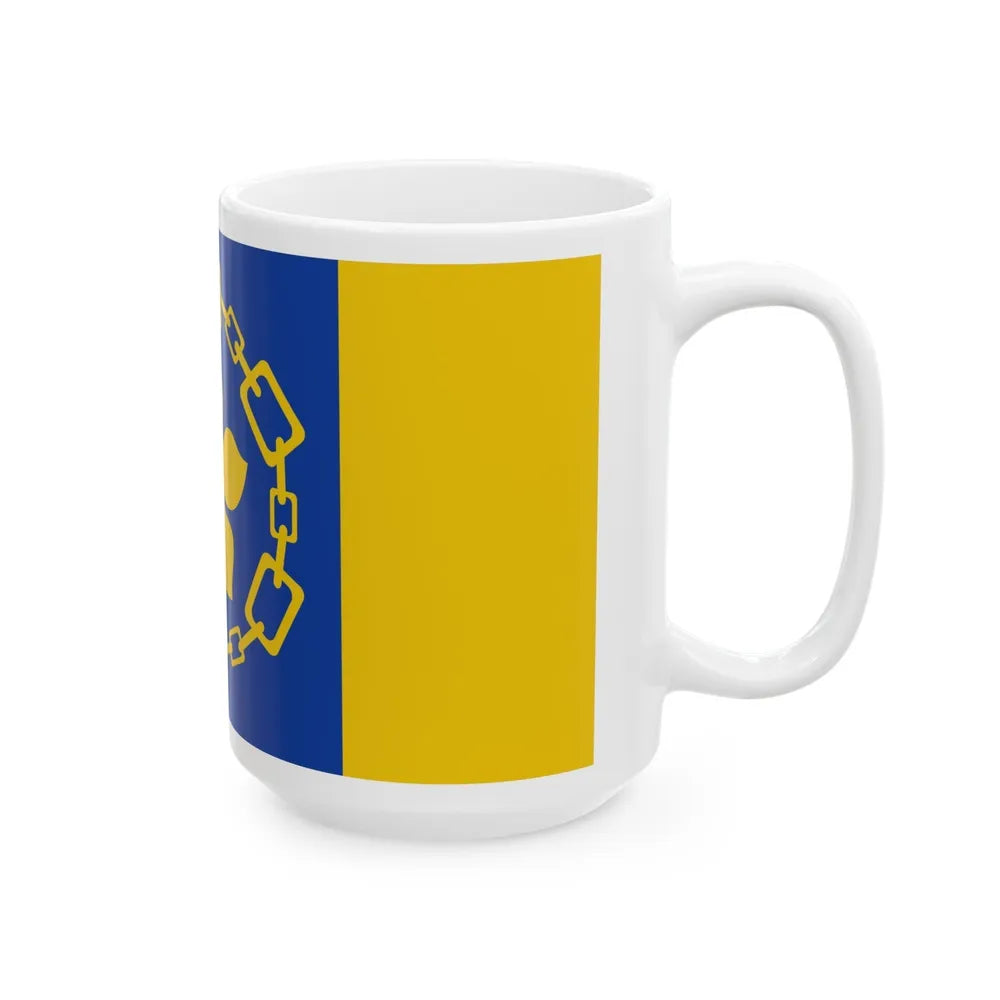 Flag of Hamilton Canada - White Coffee Mug-Go Mug Yourself