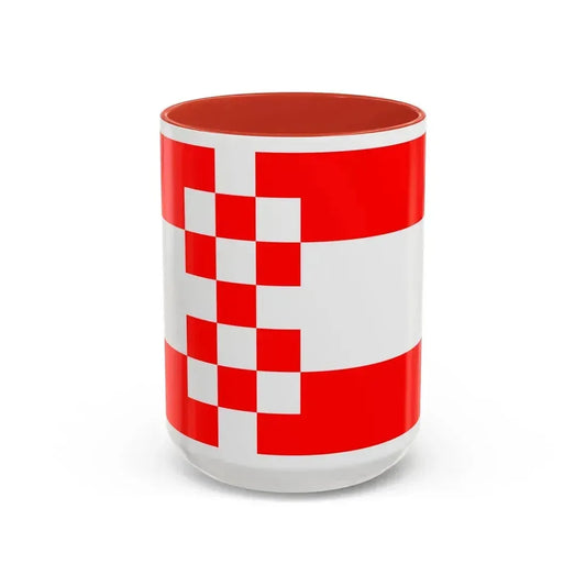 Flag of Hamm Germany - Accent Coffee Mug 15oz Red - Go Mug Yourself