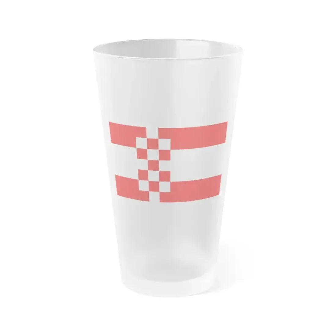 Flag of Hamm Germany - Frosted Pint Glass 16oz 16oz Frosted - Go Mug Yourself