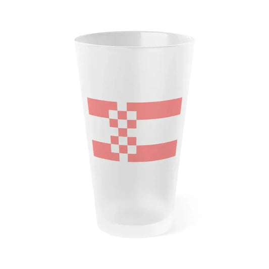 Flag of Hamm Germany - Frosted Pint Glass 16oz 16oz Frosted - Go Mug Yourself