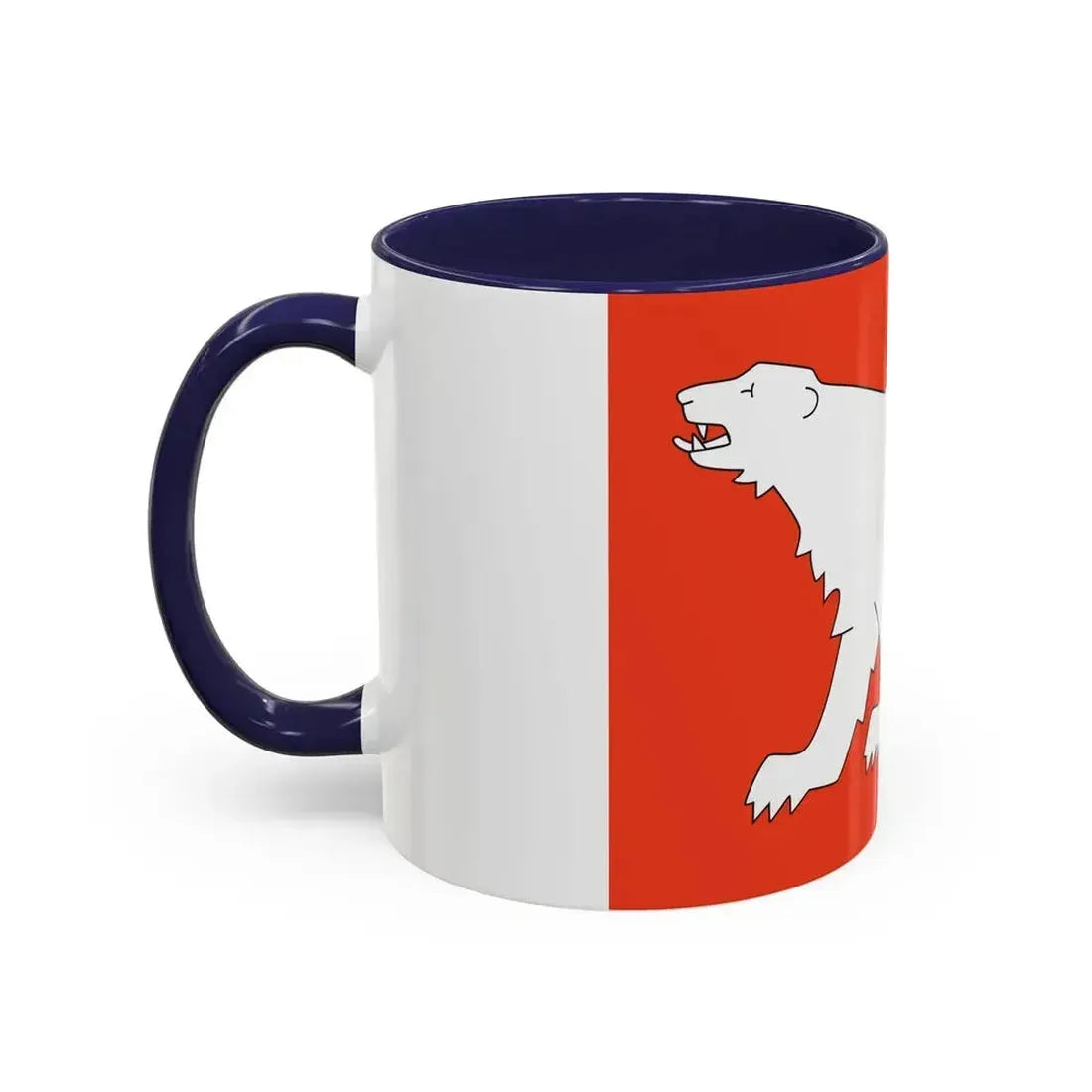 Flag of Hammerfest Troms og Finnmark Norway - Accent Coffee Mug - Go Mug Yourself