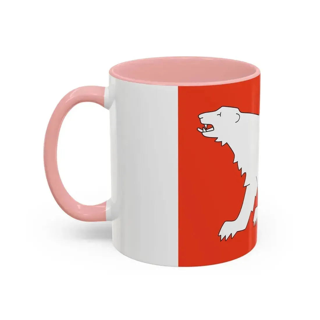 Flag of Hammerfest Troms og Finnmark Norway - Accent Coffee Mug - Go Mug Yourself