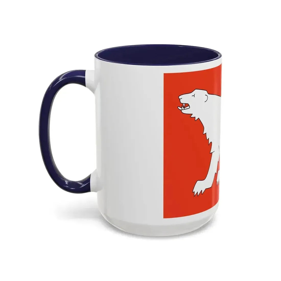 Flag of Hammerfest Troms og Finnmark Norway - Accent Coffee Mug - Go Mug Yourself