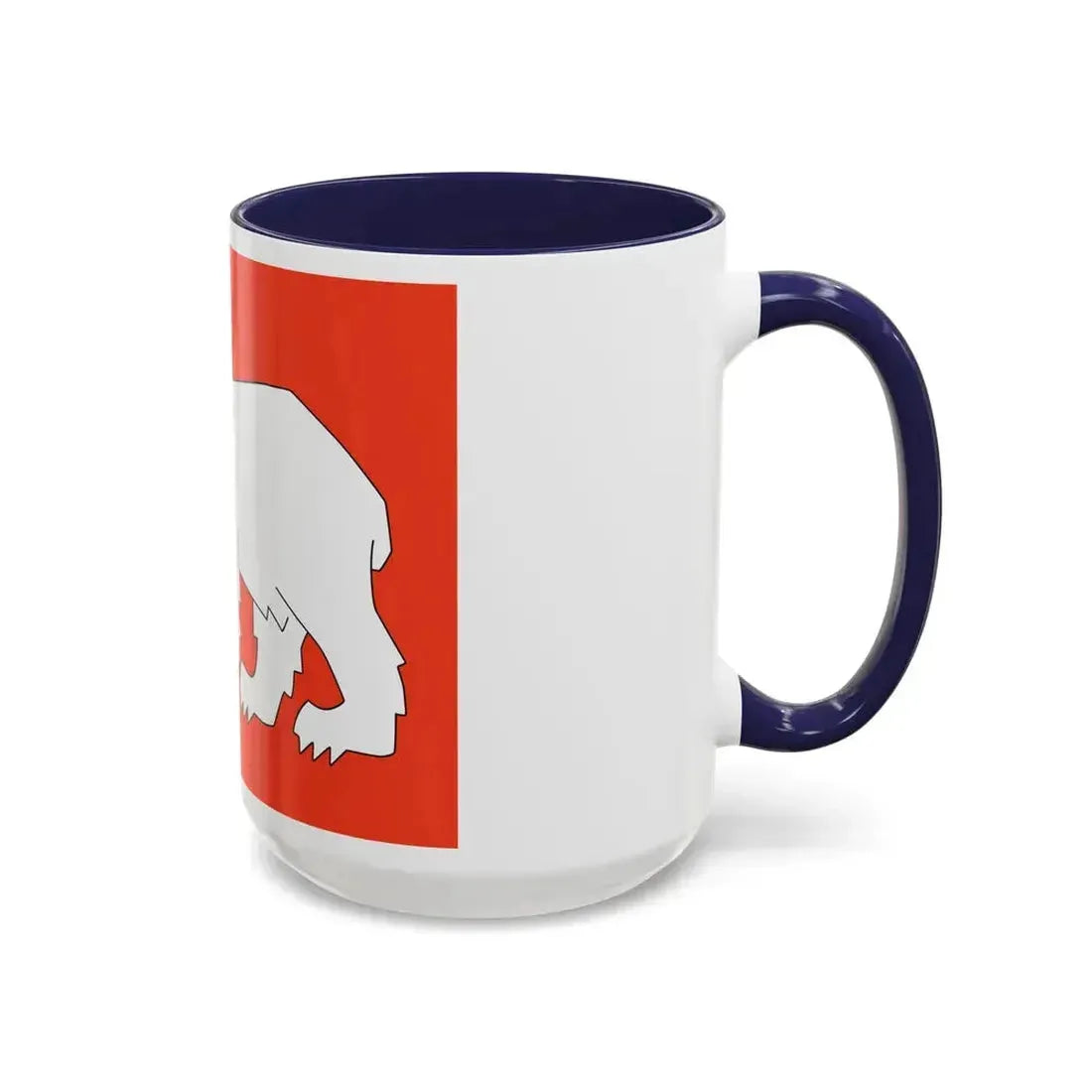 Flag of Hammerfest Troms og Finnmark Norway - Accent Coffee Mug - Go Mug Yourself