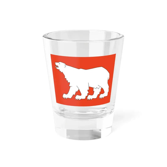 Flag of Hammerfest Troms og Finnmark Norway - Shot Glass 1.5oz 1.5oz - Go Mug Yourself