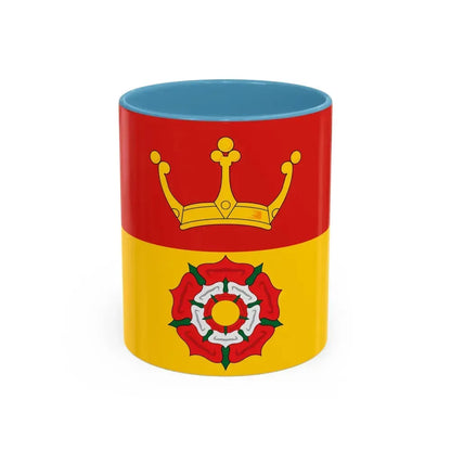 Flag of Hampshire UK - Accent Coffee Mug 11oz Light Blue - Go Mug Yourself