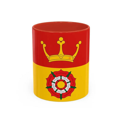 Flag of Hampshire UK - Accent Coffee Mug 11oz Red - Go Mug Yourself