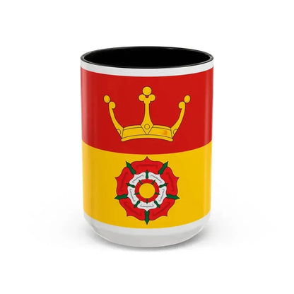 Flag of Hampshire UK - Accent Coffee Mug 15oz Black - Go Mug Yourself