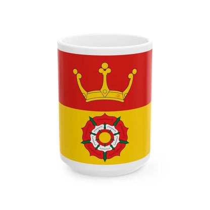 Flag of Hampshire UK - White Coffee Mug-15oz-Go Mug Yourself