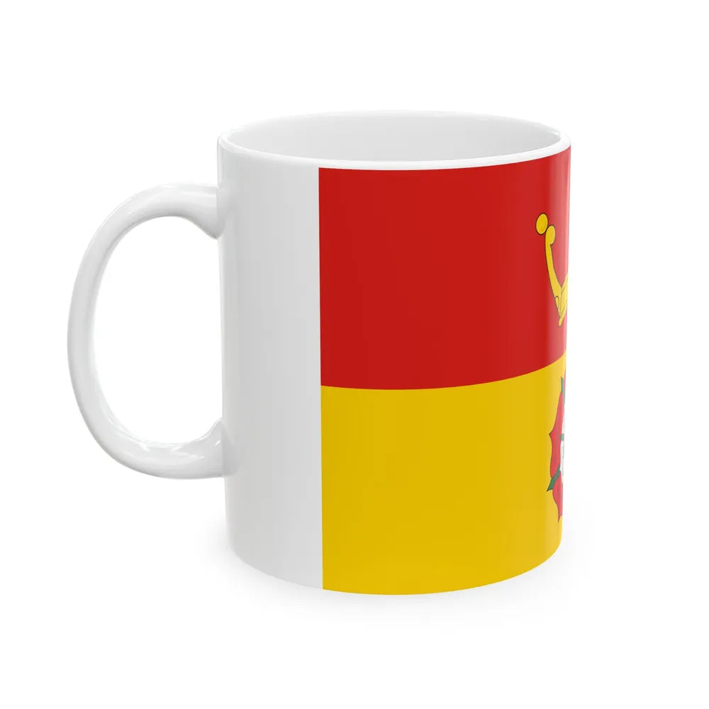 Flag of Hampshire UK - White Coffee Mug-Go Mug Yourself