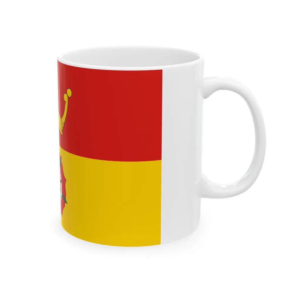 Flag of Hampshire UK - White Coffee Mug-Go Mug Yourself