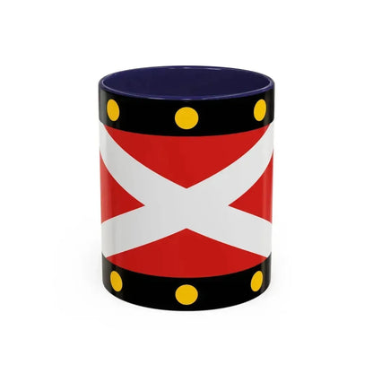 Flag of Hampton Poyle UK - Accent Coffee Mug 11oz Navy - Go Mug Yourself