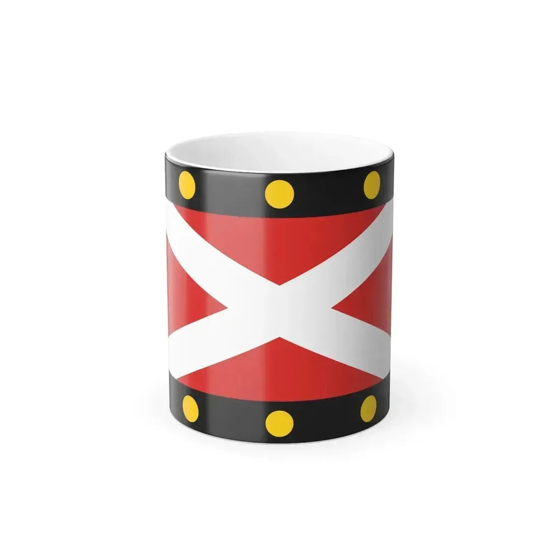 Flag of Hampton Poyle UK - Color Changing Coffee Mug 11oz - Go Mug Yourself