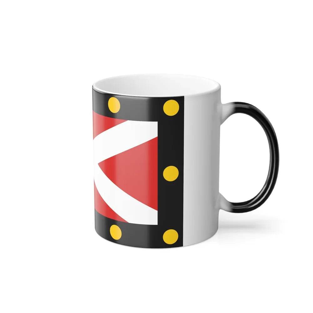 Flag of Hampton Poyle UK - Color Changing Coffee Mug-Go Mug Yourself