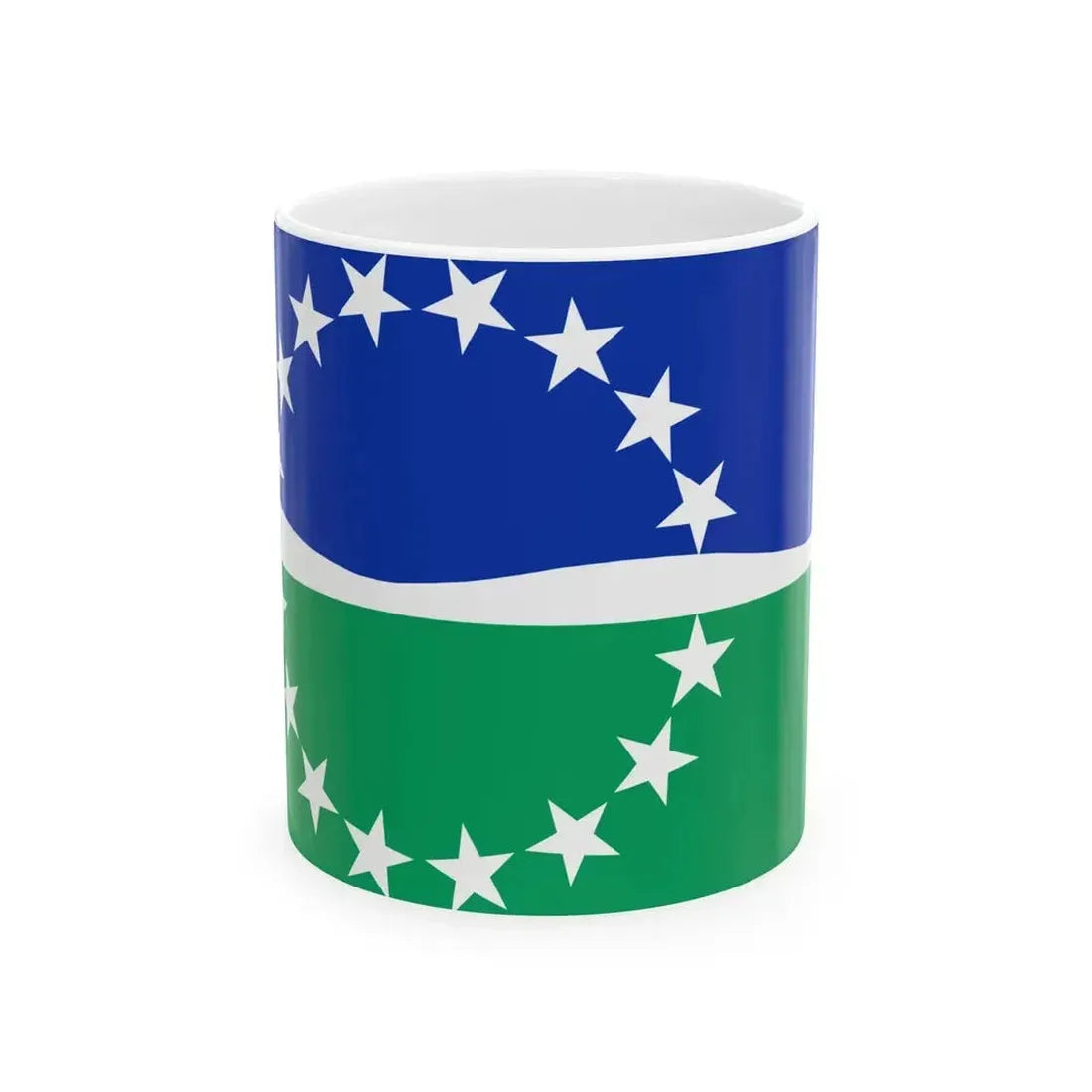 Flag of Hampton Roads Virginia (United States) White Coffee Mug 11oz - Go Mug Yourself