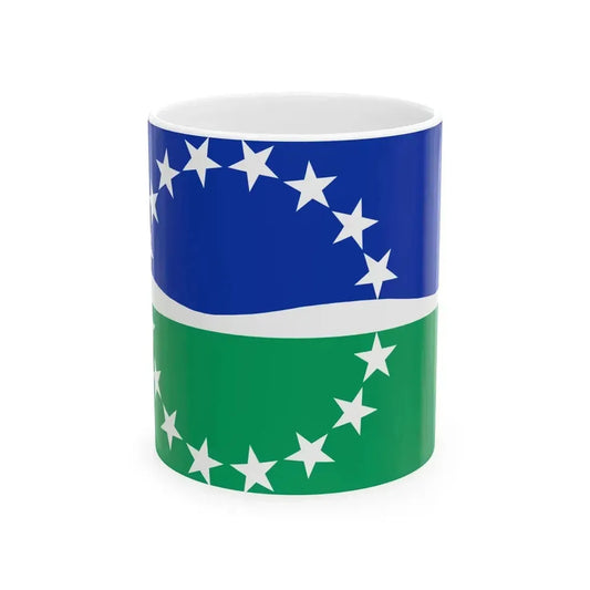 Flag of Hampton Roads Virginia (United States) White Coffee Mug 11oz - Go Mug Yourself