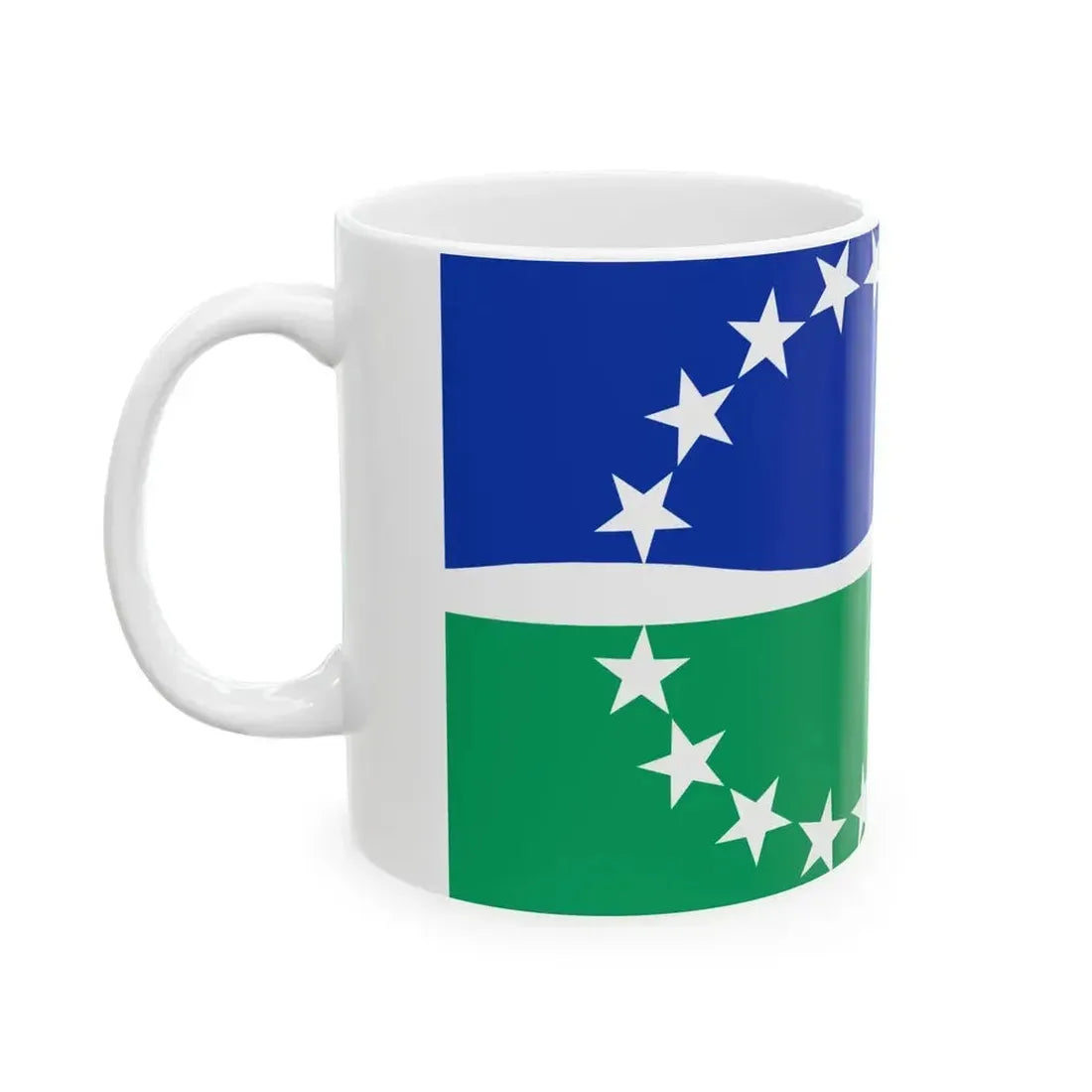 Flag of Hampton Roads Virginia (United States) White Coffee Mug - Go Mug Yourself